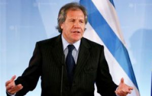 Almagro said Uruguay has a long standing policy going back to the XIX century regarding refugees