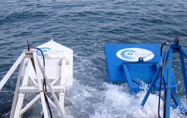 The system works with uniquely shaped buoys to capture and convert wave energy into low cost clean electricity