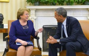 “The US is our, I would say, our most important foreign investor. We want to continue that path” said Bachelet 