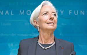 Lagarde said that the IMF did not expect a “brutal” slowdown in China, a market crucial for Latin America