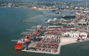 Laskaridis Group holding company Lavinia is making the investment via its controlling 51% stake in local ship agency company Christophersen SA (Pic Montevideo port)