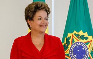 Dilma Rousseff is running for re-election next October and leads opinion polls despite a slow performance of the economy 