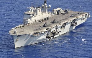 HMS Ocean, Landing Platform Helicopter, which has just received a £65m refit will replace Lusty 