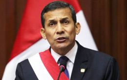 “We have to grow more, to continue generating wealth and jobs,” Humala said in a speech to the nation that marked Peru's Independence Day