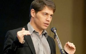 Kicillof's ministry announced it had completed a first 642 million dollars payment to the Paris Club