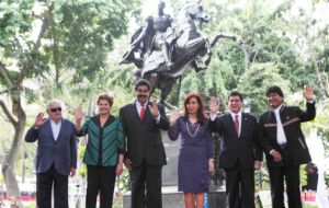 The official 'family' picture of Mercosur leaders. Argentina now holds the rotating six-month chair