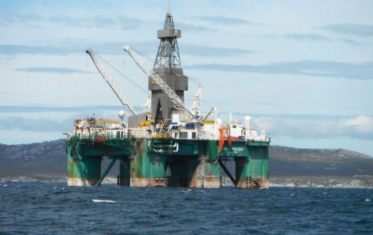Various operators in the Falklands, including Premier have secured a rig on a time-share basis for a rolling exploration/appraisal campaign next year (Pic S. Luxton)