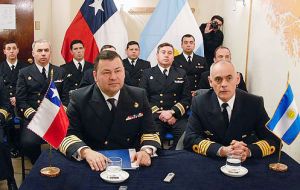 The joint command making the announcement of this year's edition from Puerto Williams (Pic LPA)