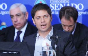 “We have to negotiate with everyone” said Kicillof who insisted Argentina was not in default since it had deposited the money for bond holders to be paid