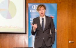 Finn Coyle, Environmental Manager for Transport for London during the conference.