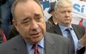 “Today what we have got is an example of Team Scotland against Team Westminster”, said First minister Salmond