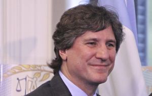 With Cristina in the Vatican and later in the week in New York, Boudou is formally Argentina's president 