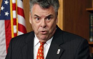 Republican Pete King sits on the Permanent Select Committee on Intelligence of the US House of Representatives