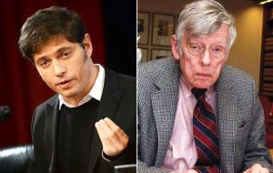 Kicillof argued that with one-off payment order, Griesa is harming Argentina and bond holders, which are hostage of the 'vulture funds'