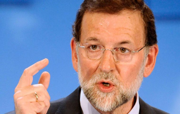 “I regret it because it's against the law, it's beyond democratic law, divides Catalans, distances them from Europe and the rest of Spain” said Rajoy