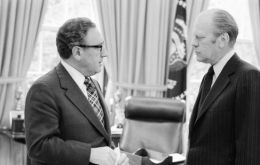 “I think we are going to have to smash Castro,” Kissinger told Mr Ford in a White House meeting in February 1976. “I agree”, President Ford said. (Pic AP)