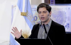 Kicillof argued the problem with foreign credit is “conditions demanded”