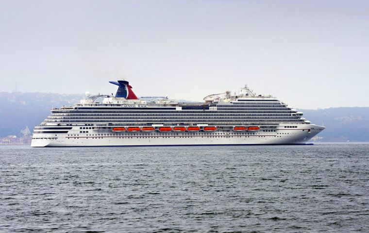 The Carnival Magic, which authorities in Mexico and Belize have barred from their ports, is now headed back to Texas.