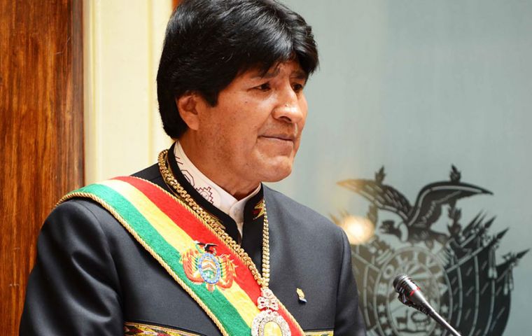 Bolivia's first indigenous president was re-elected for a third mandate with 61% support