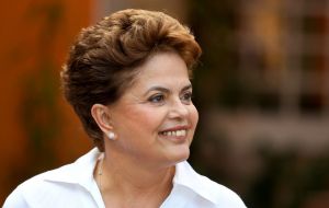 “Dilma's victory one more step towards the consolidation of the Great Homeland,” said CFK on social media