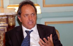 “'Change, change, change,' is repeated in parrot fashion all the time in Brazil, in Uruguay and here” said governor Daniel Scioli