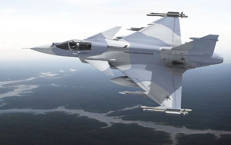 On 18 December 2013 Brazil selected the Gripen NG to be its next-generation fighter aircraft, through the F-X2 evaluation program. 