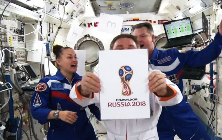 Russia have released the logo for the 2018 World Cup from the Space