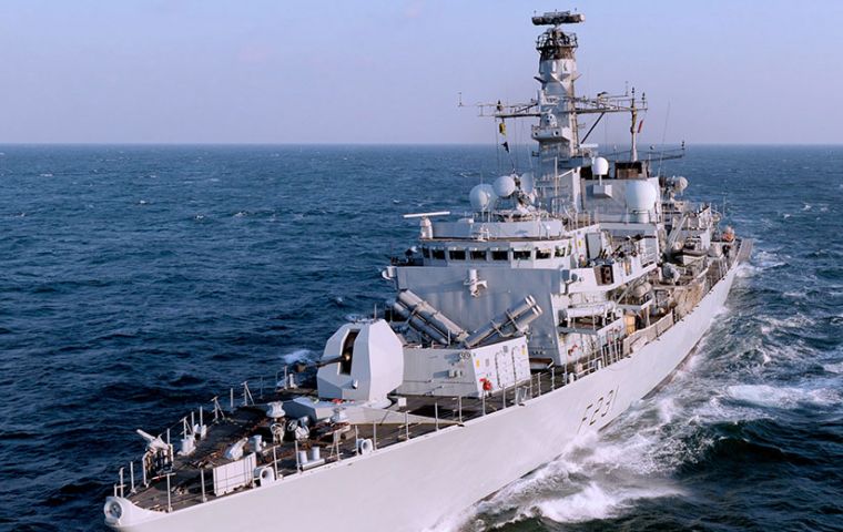 The frigate Type 23 is deployed to the North Atlantic and Caribbean region to provide reassurance and support to the UK’s British Overseas Territories
