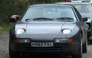 The controversial Porsche with the registration H982 FKL, which some suggested could refer to the UK/Argentina Falklands 1982 conflict 