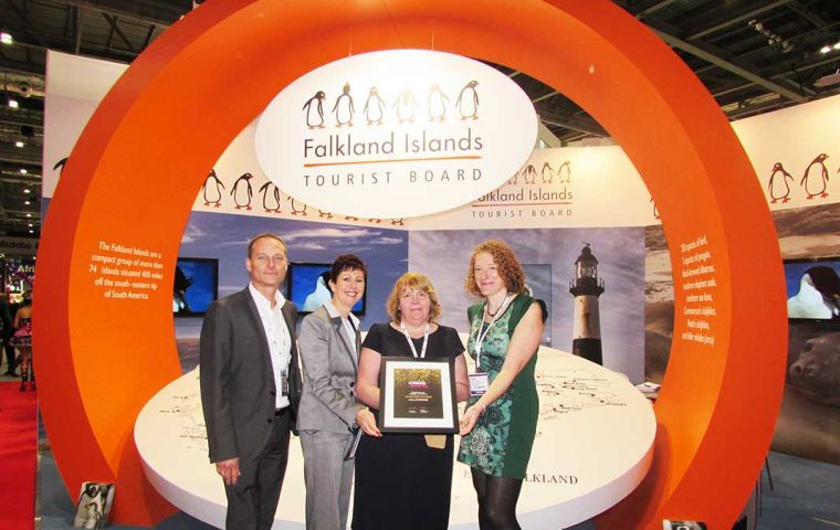 The Falkland Islands Tourist Board Stand at World Travel Mart