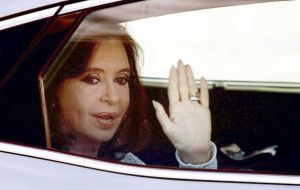 Cristina Fernandez was discharged given “the good evolution of the sigmoiditis event” she has shown over the past week