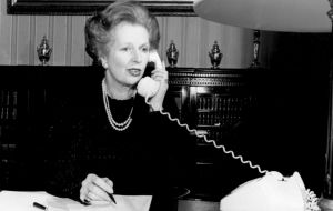 Lady Thatcher went on to suggest she understood the situation, saying she had been subject to similar restrictions at the time of the Falklands invasion. 
