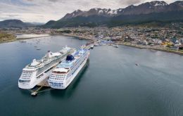 Half of tourists visiting Tierra del Fuego, 50% arrive in cruise vessels