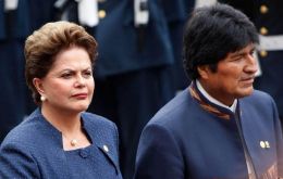 Brazil and Bolivia are waiting for the inaugurations of Rousseff and Morales before sending the protocol for congressional approval 