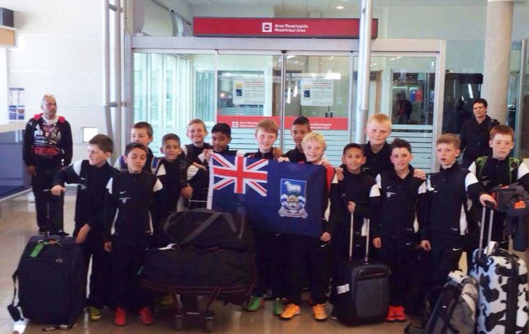 The two teams from the Falklands, despite facing older players won several games and scored in all matches  