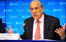 “We are far from being on the road to a healthy recovery. Japan has fallen into a technical recession,” OECD Secretary-General Angel Gurria said