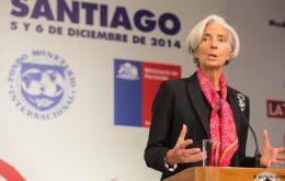 “I think our relationship has gotten better, and I want to continue improving it,” Lagarde told reporters in Chile