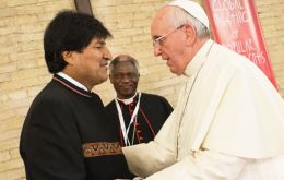 Evo Morales has faith in the Pope. 