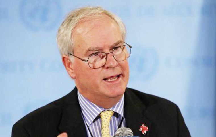 Britain ’s ambassador to the United Nations Sir Mark Lyall Grant 