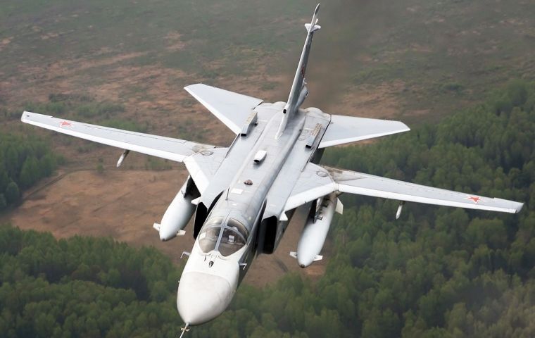 Russian-built Sukhoi Su-24 jets made available to Argentina.