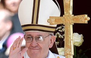 The service at St. Peter's Basilica marked the Catholic Church's World Day of Peace, with this year's theme: “No Longer Slaves, but Brothers and Sisters.”