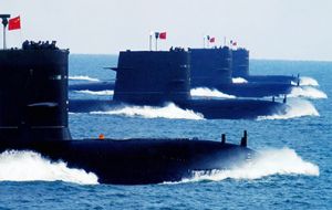 China will invest heavily in fielding advanced nuclear-powered attack and ballistic missile submarines during the next six years. 