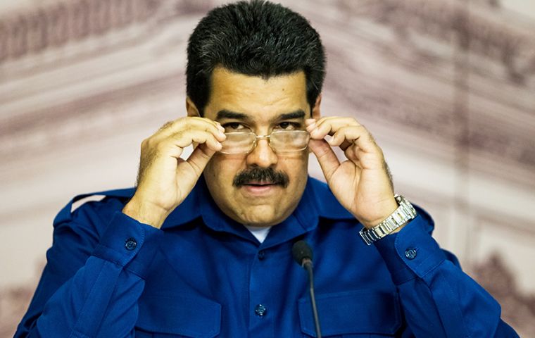 President Nicolás Maduro, whose popularity has plunged, says right-wing agitators and Venezuela's elite are trying to topple him via an “economic war.”