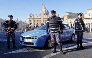 Francis said he was more worried about others being hurt in an eventual attack on him and that he was confident about security measures in the Vatican