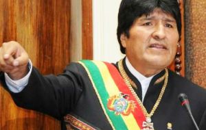  “In a short time we have improved the economic and social situation but we still have to consolidate our transformation process” said the Bolivian leader