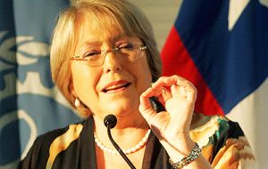 “We need good teachers with good salaries, with decent working conditions. We also need for schools to go back to the state” said Bachelet 