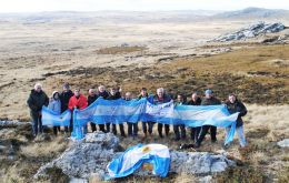 Tim Miller said that when an Argentine flag is displayed in the Islands it was of a country that was claiming the Falklands “in the same way it did 33 years ago.”