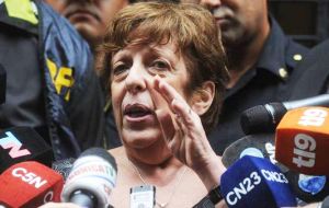 “I do not want my work to be manipulated by any political sector,” Fein told reporters outside her office in the centre of Buenos Aires