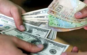 Besides the three tier system of exchange, dollars fetch nearly 190 bolivars on the black market, according to widely referenced website dolartoday.com 
