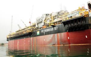 The Cidade de São Mateus is a floating oil production, storage and offloading ship (FPSO)